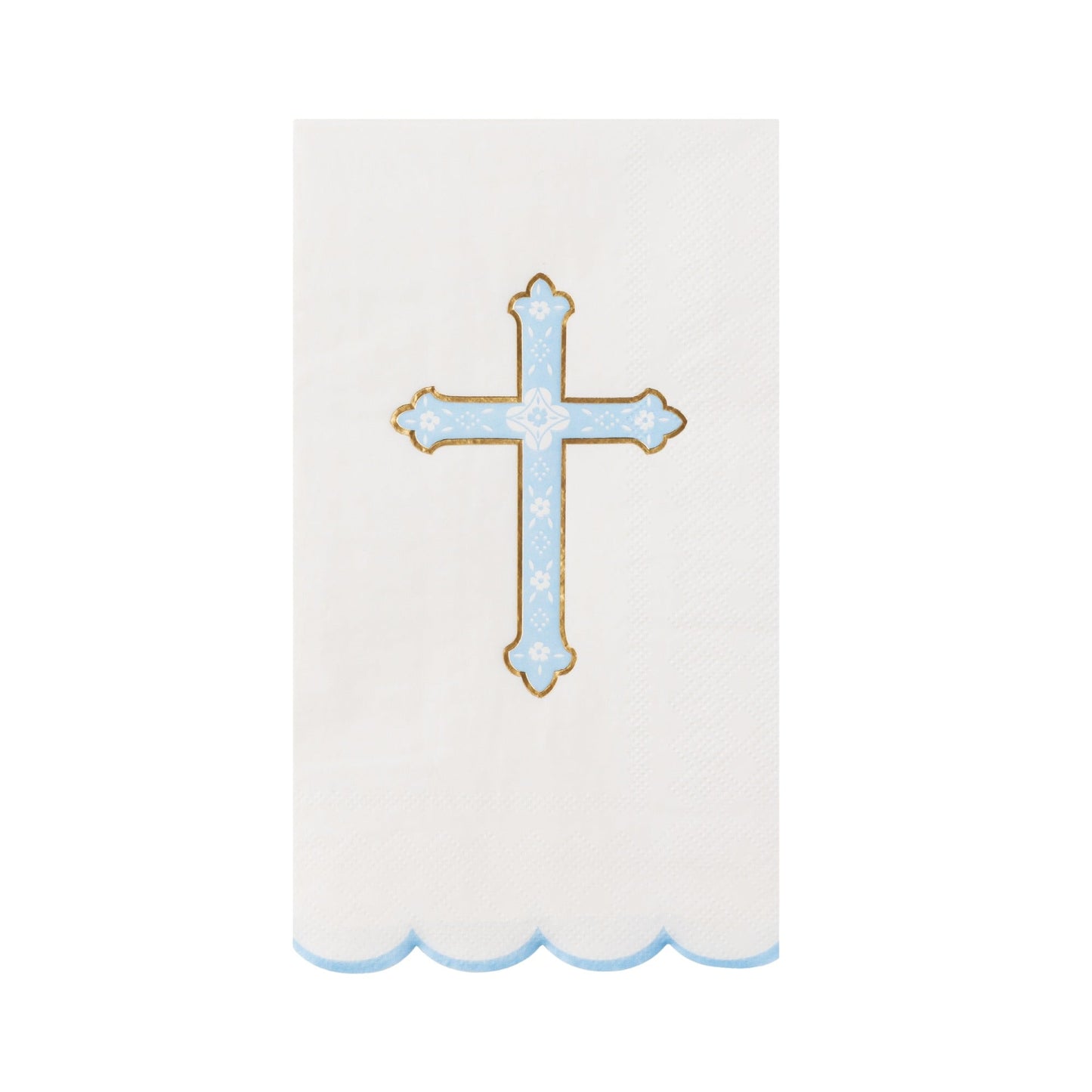Sky Blue Cross Guest Towels
