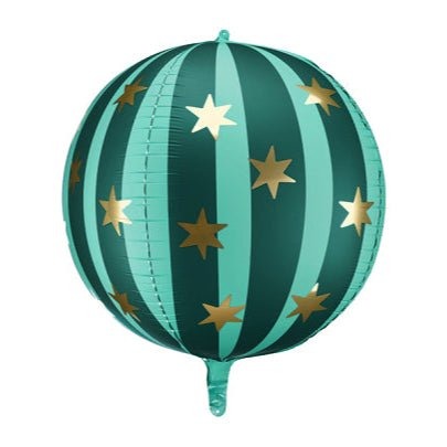 Green Starry Ball Foil Balloon