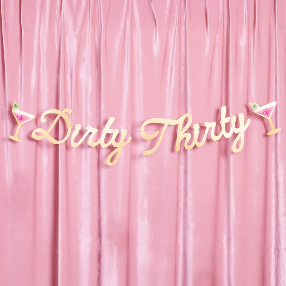 Dirty Thirty Birthday Banner