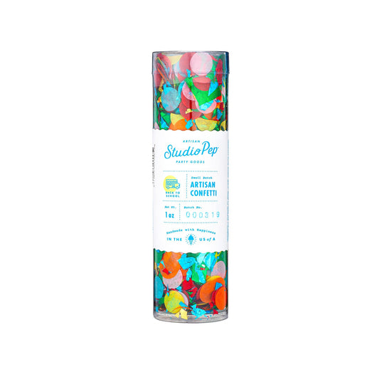 Back to School Primary Color Rainbow Confetti