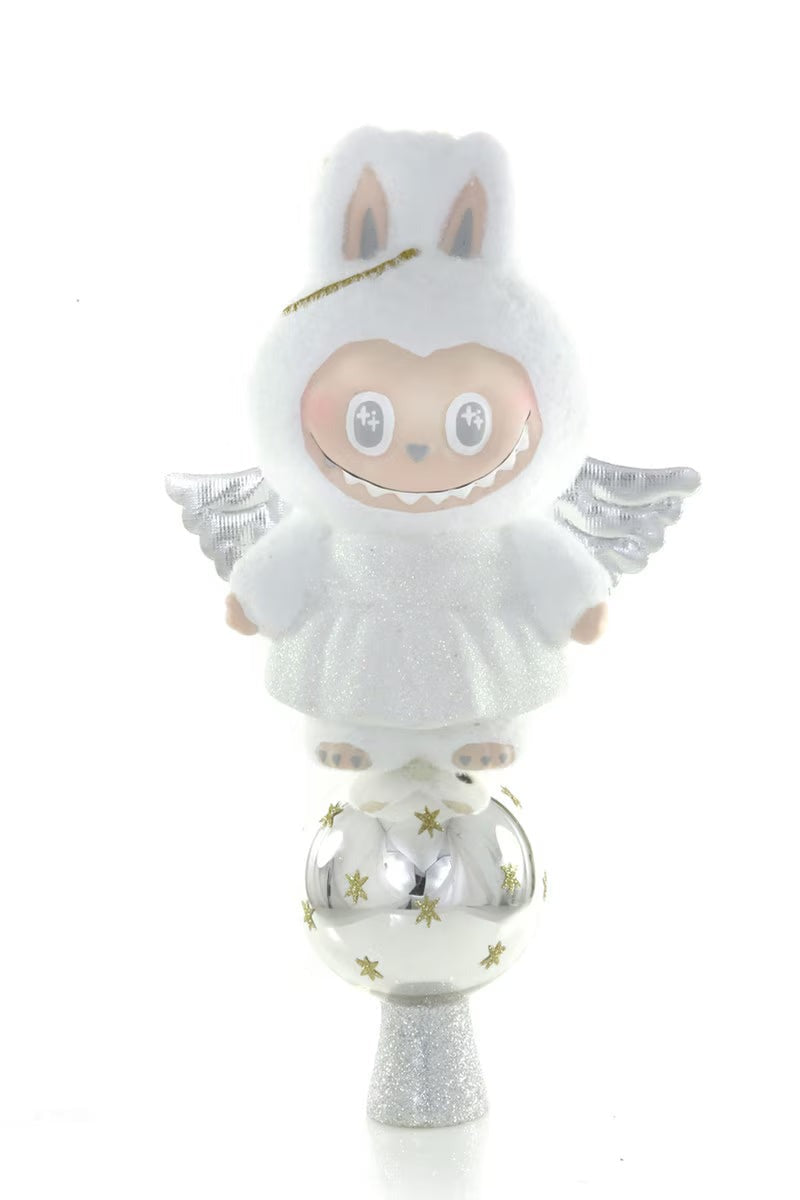 Fuzzy Monster Labubu-Inspired Angel Tree Topper by Cody Foster