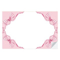 Pink Gingham Bow Paper Placemats