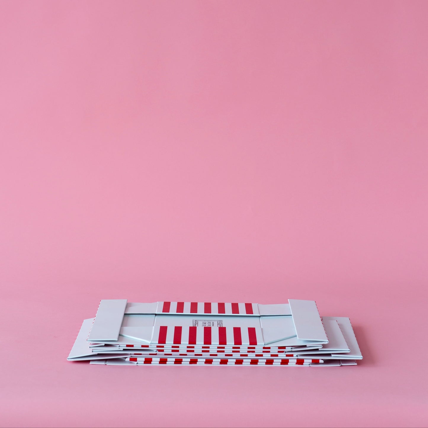 Cherry Red Cabana Stripe Display Box Risers