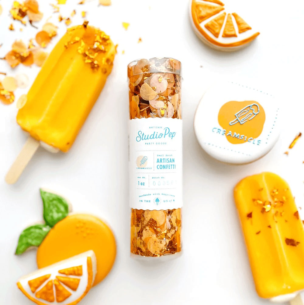 Orange Creamsicle Artisan Confetti