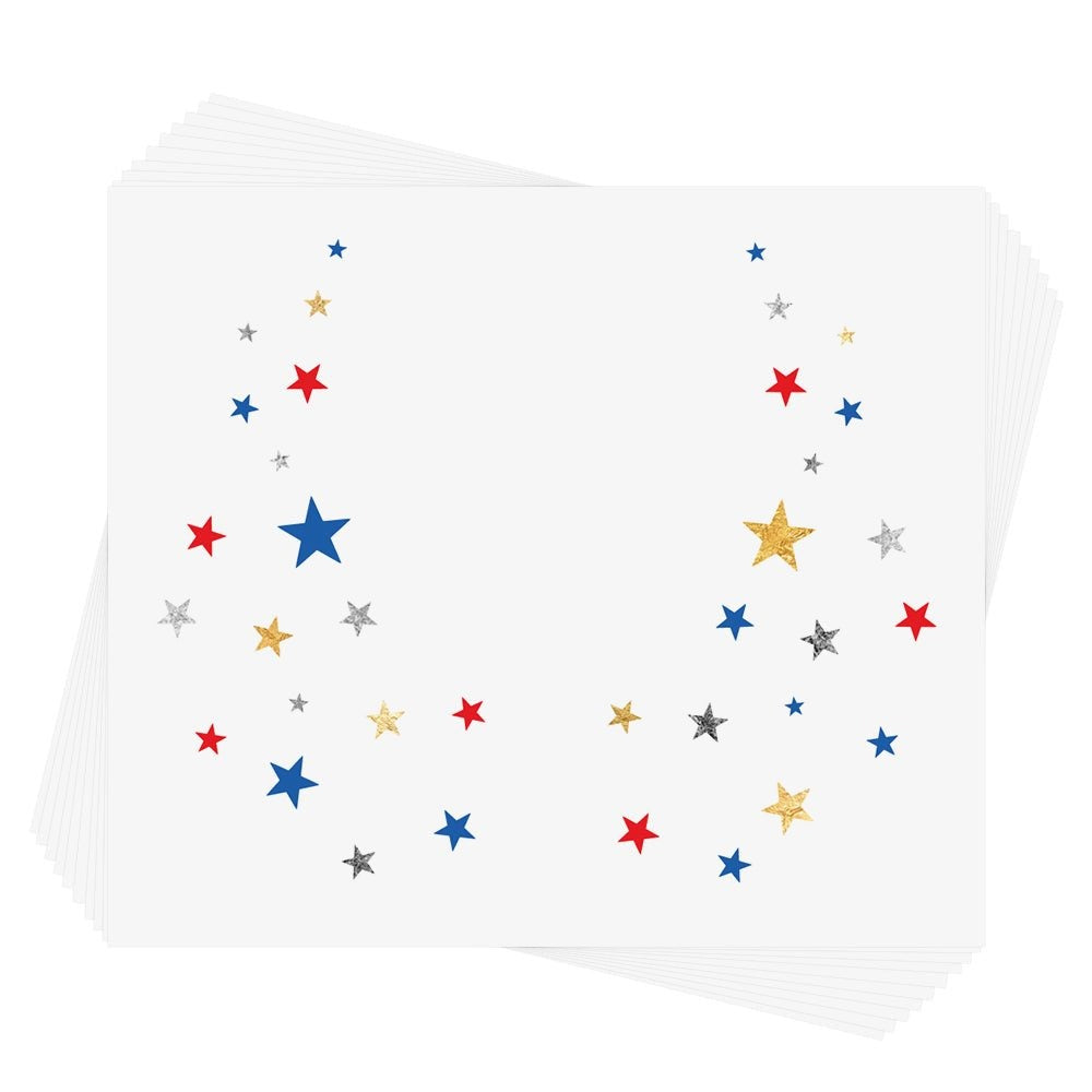 American Starry Eye Temporary Tattoos