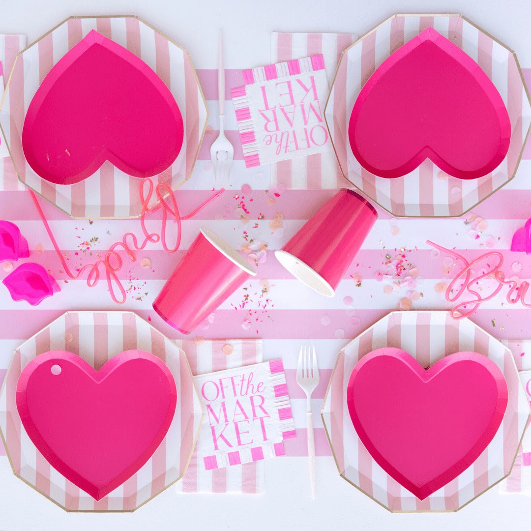 Petal Pink Signature Cabana Stripe Table Runner