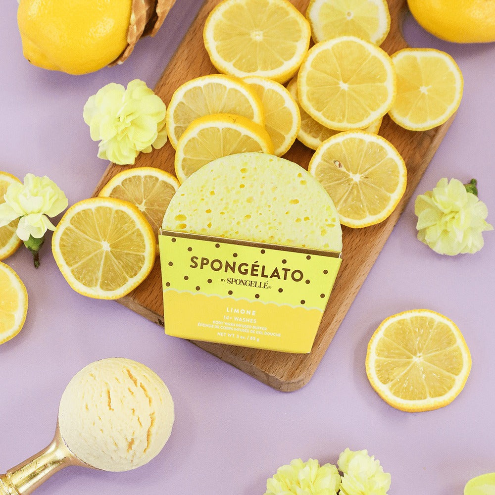 Limone Shower Buffer Sponge