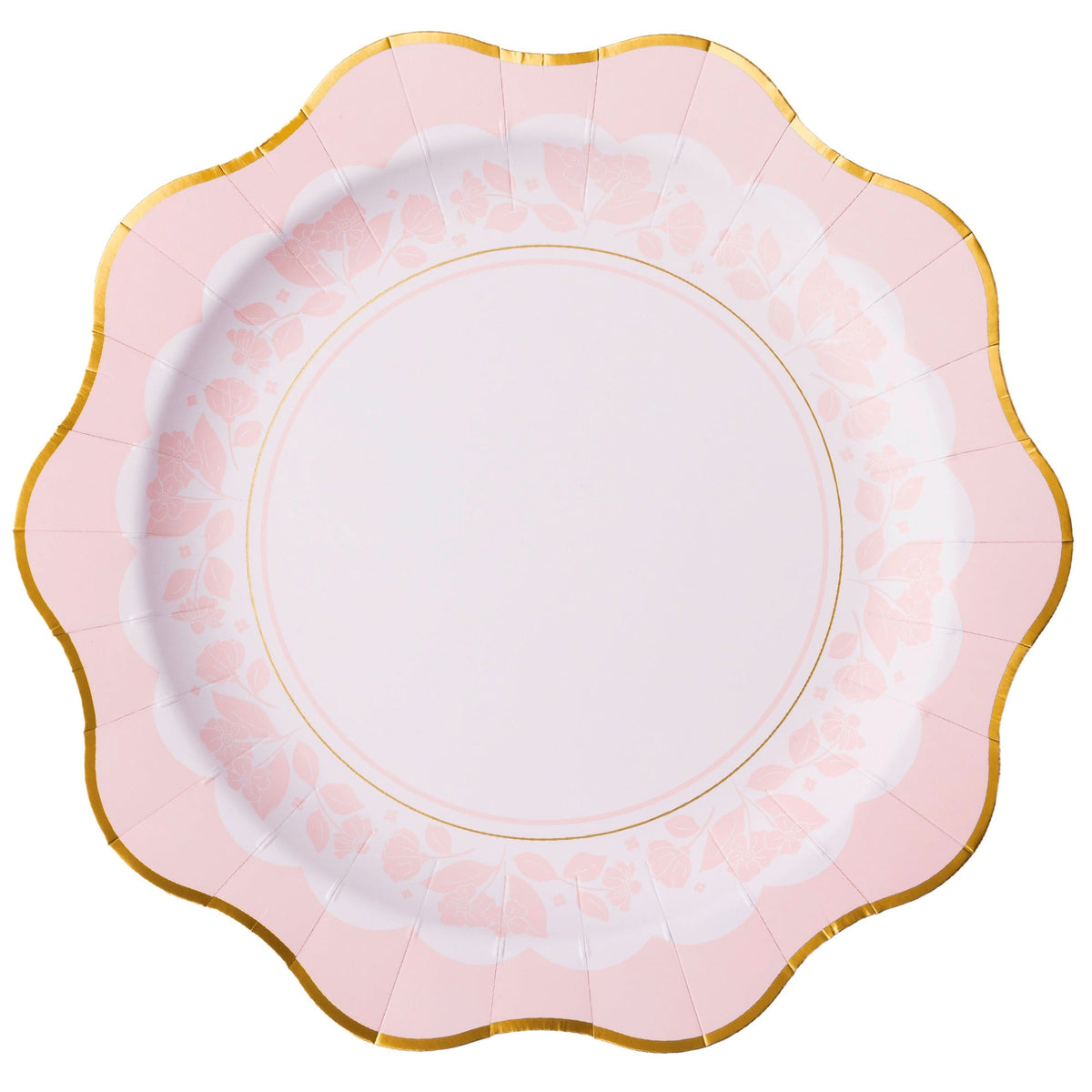 Petal Pink Elegant Floral Dinner Plates