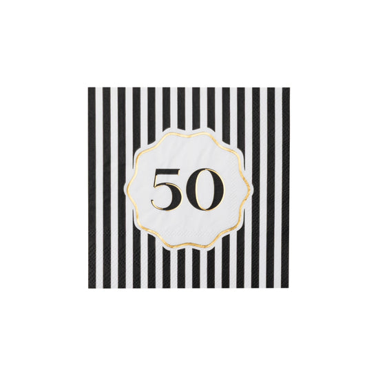 50th Birthday Cocktail Napkins