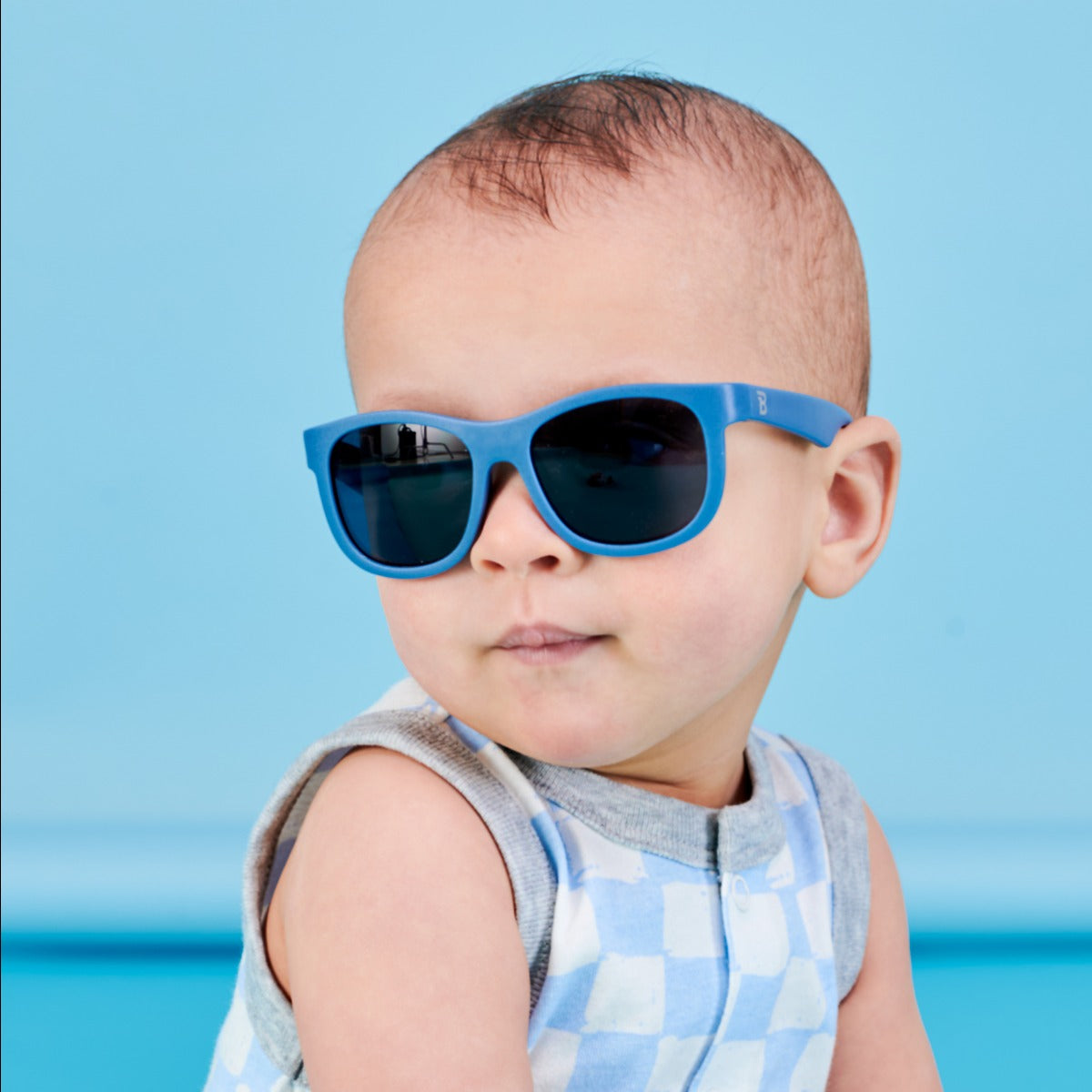 Kids Blue Eco Aviator Sunglasses