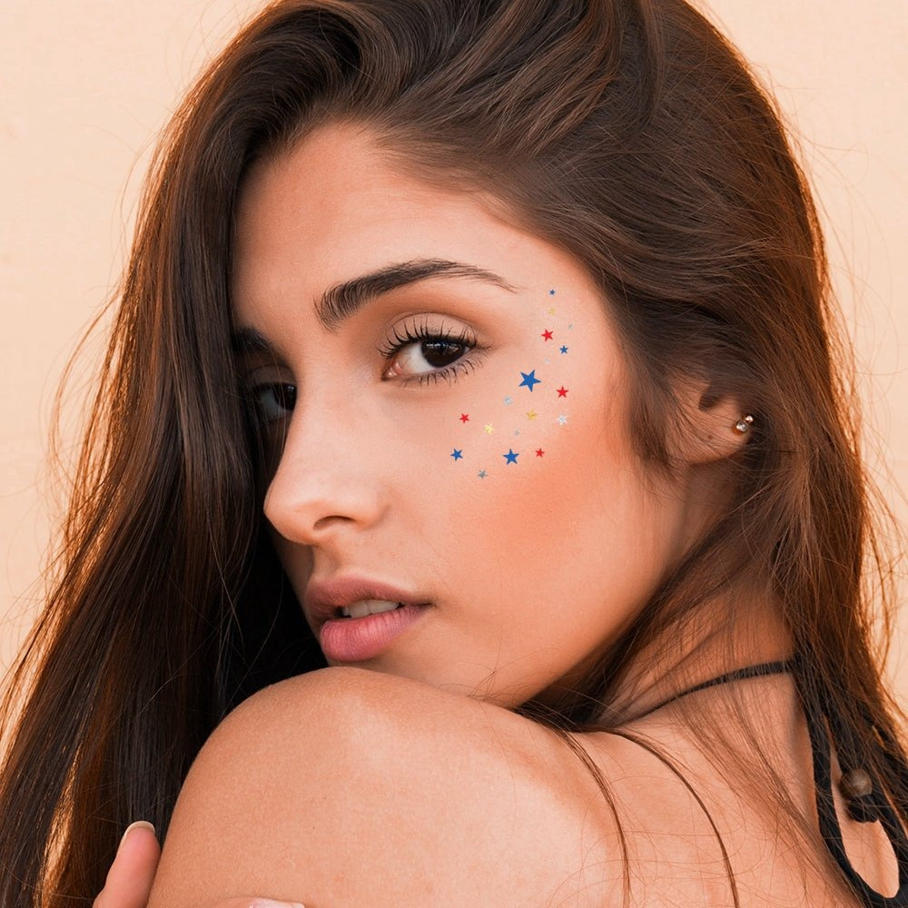 American Starry Eye Temporary Tattoos