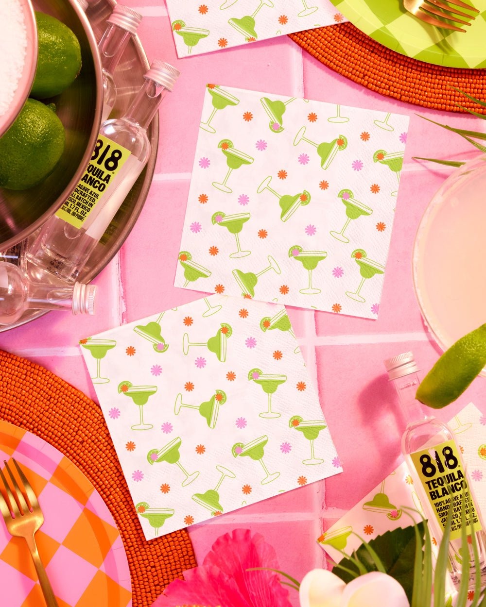 Margarita Print Cocktail Napkins