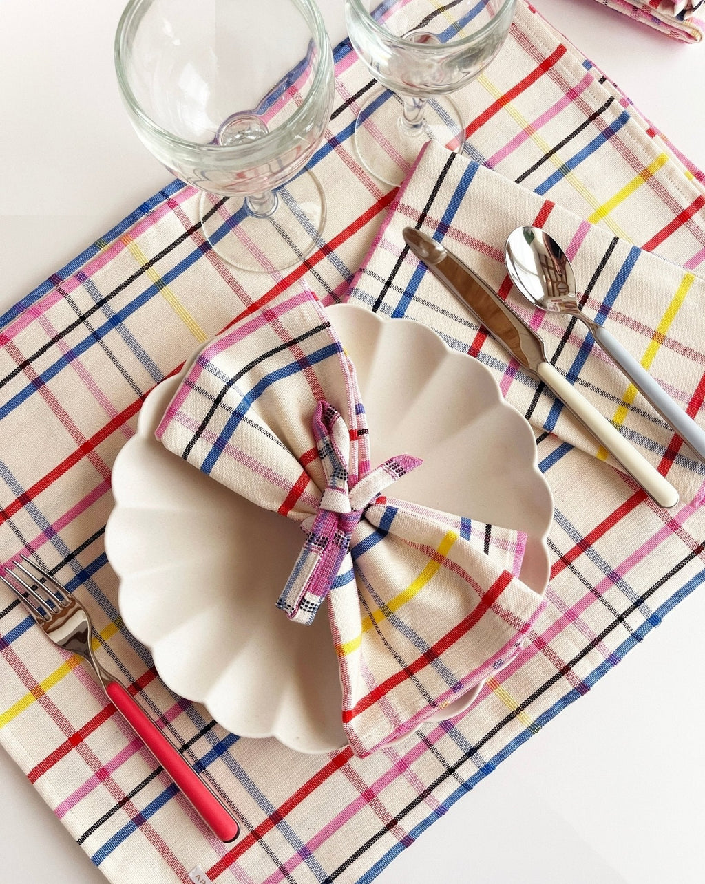 Vera Plaid Table Runner