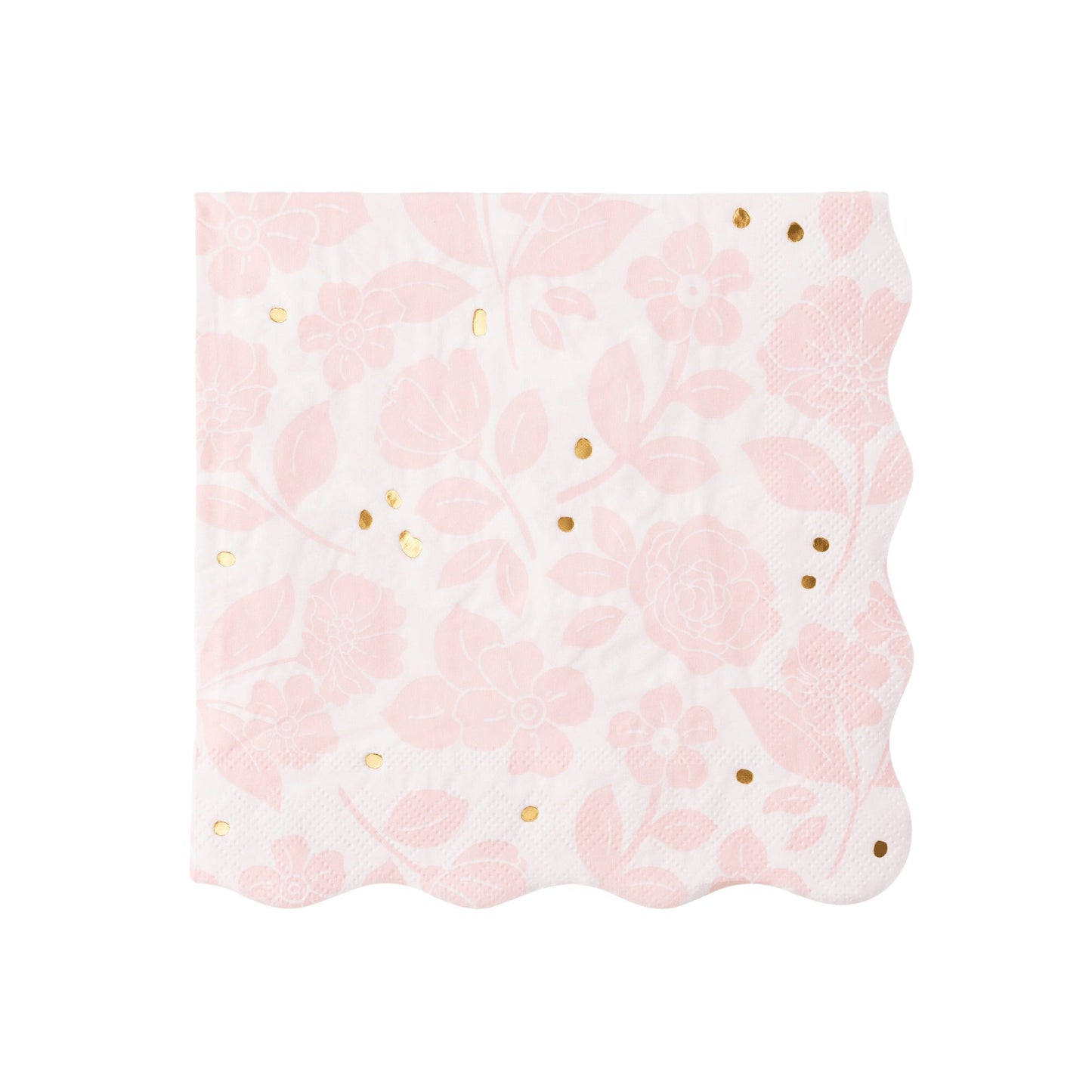 Petal Pink Elegant Floral Dinner Napkins