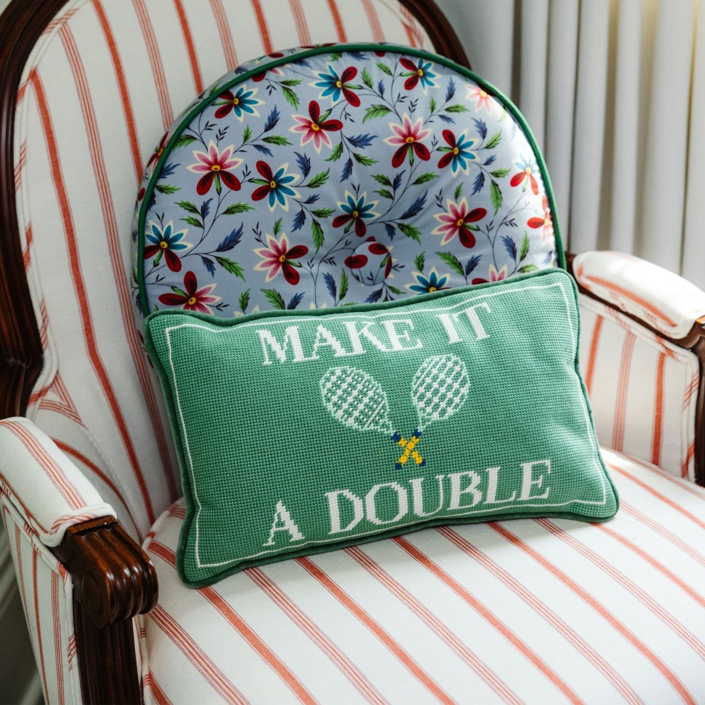 Make It a Double Needlepoint Pillow