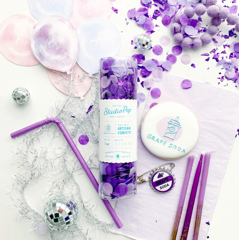 Purple Grape Soda Artisan Confetti