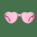 Kids Fuchsia Heart Sunglasses