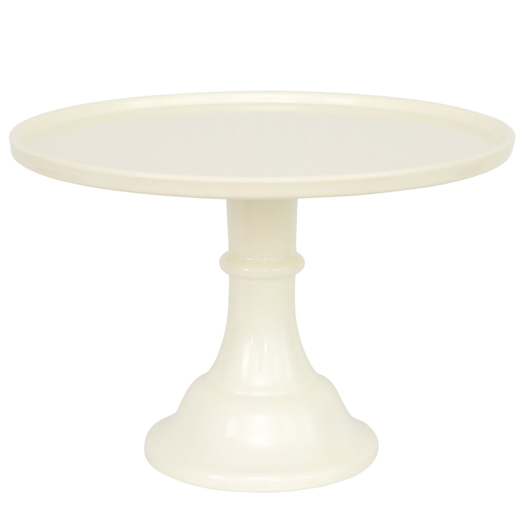 Large Linen White Melamine Cake Stand