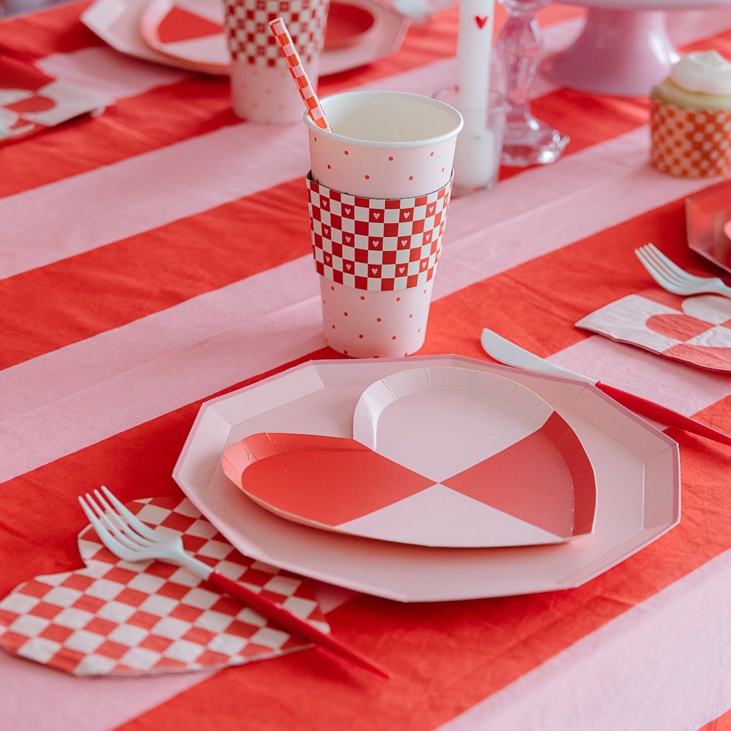 Check Mate Heart Shaped Plates