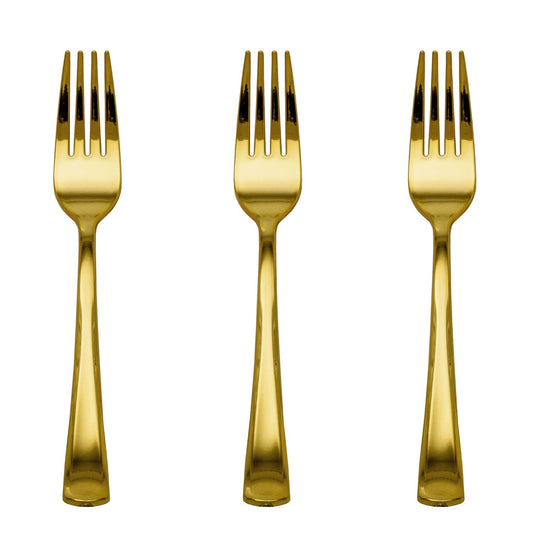 Gold Plastic Forks