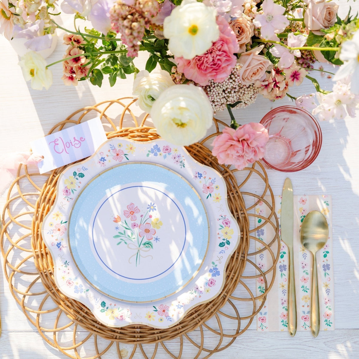 Multicolor Elegant Floral Guest Towels