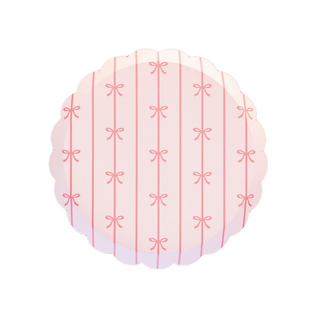 Petal Pink Signature Bow Small Plates
