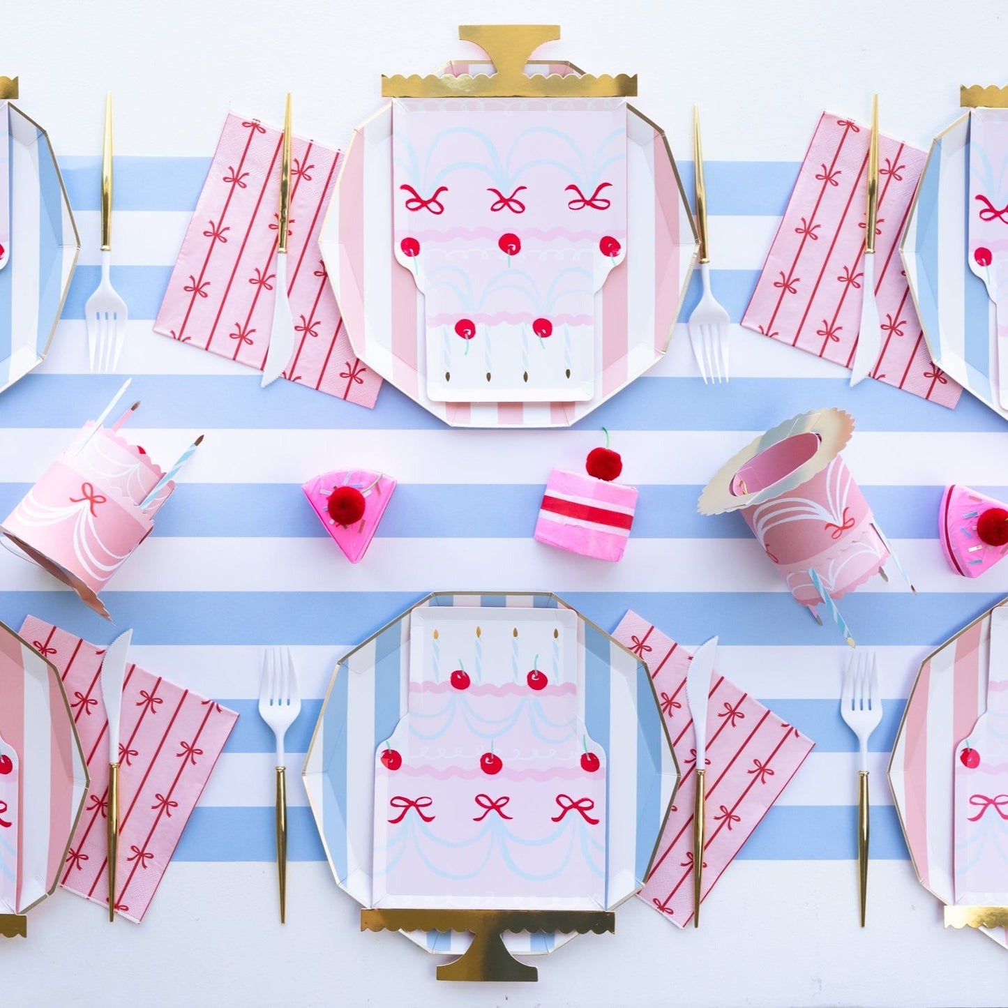 Fancy Gold and White Cutlery