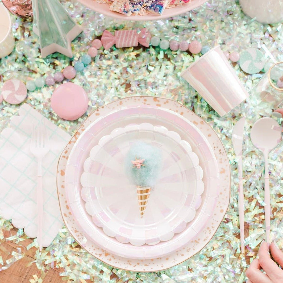 Fancy Blush Pink and White Cutlery