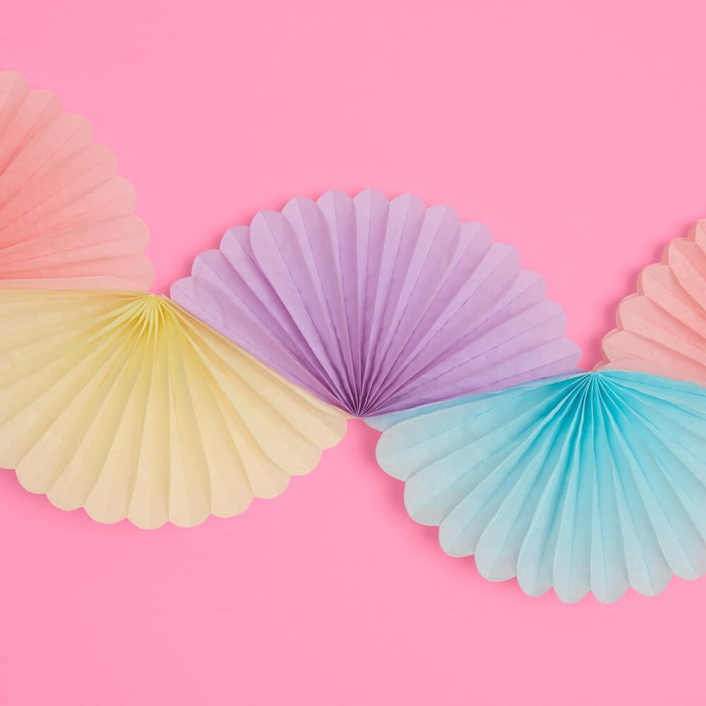 Pastel Tissue Fan Banner