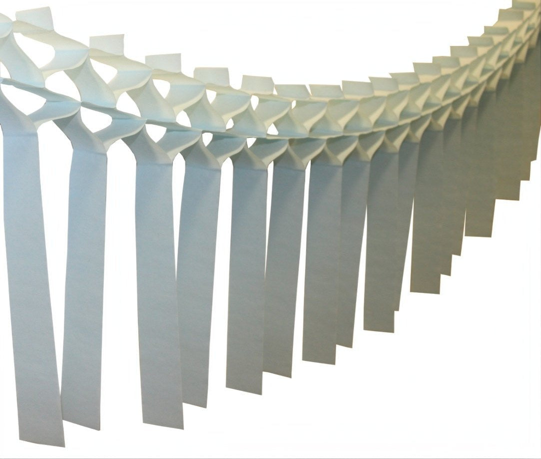 Light Blue Streamer Garland