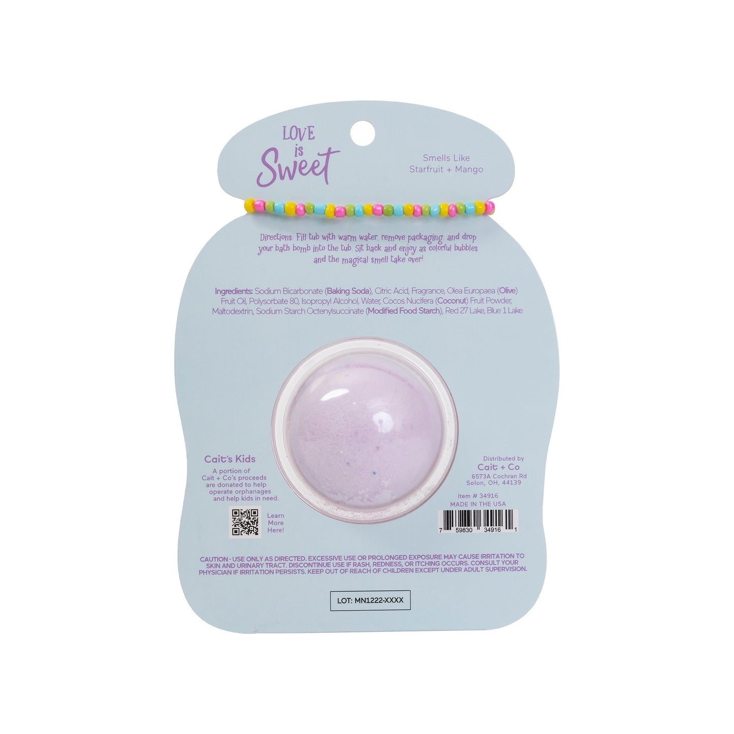 Love Friendship Bracelet Bath Bomb