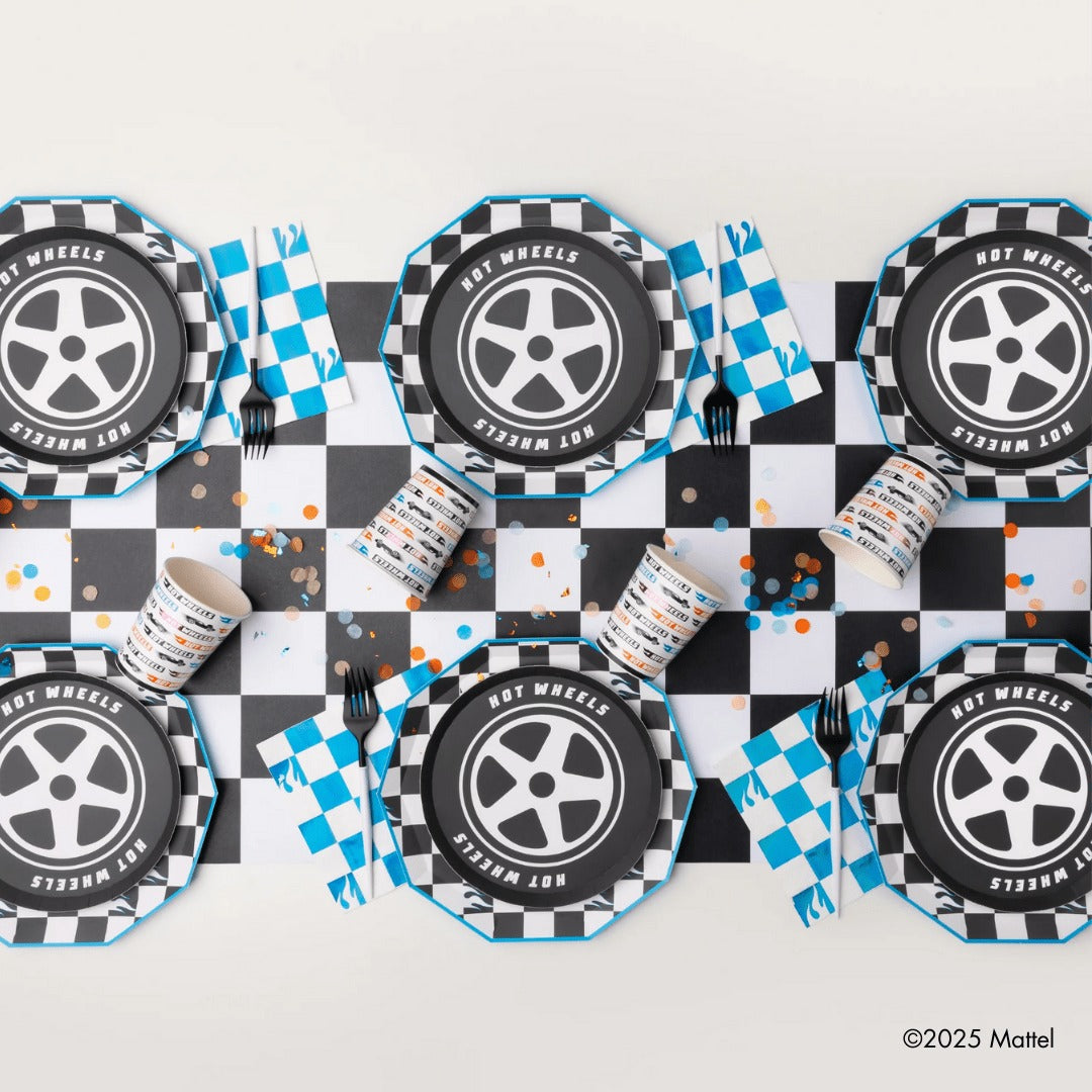 Black & White Checker Table Runner