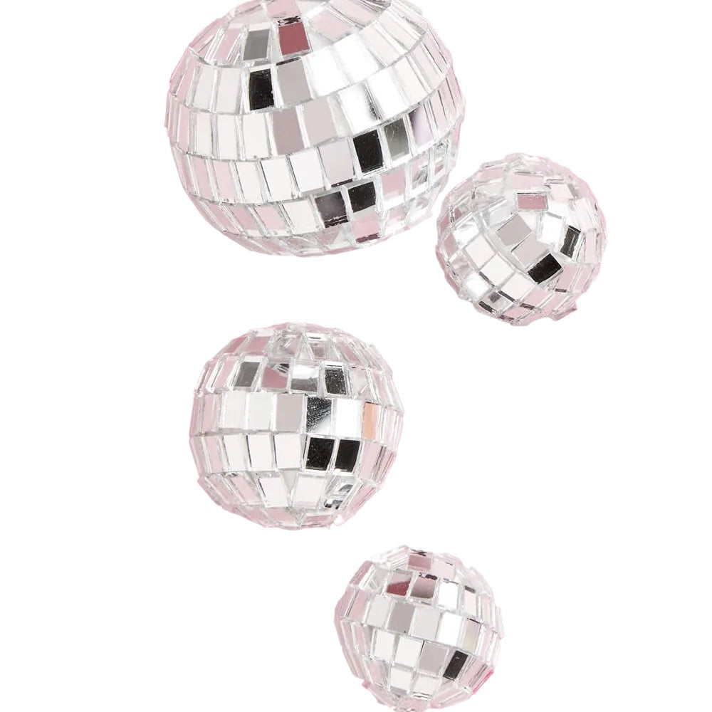Disco Ball Cake Topper Set