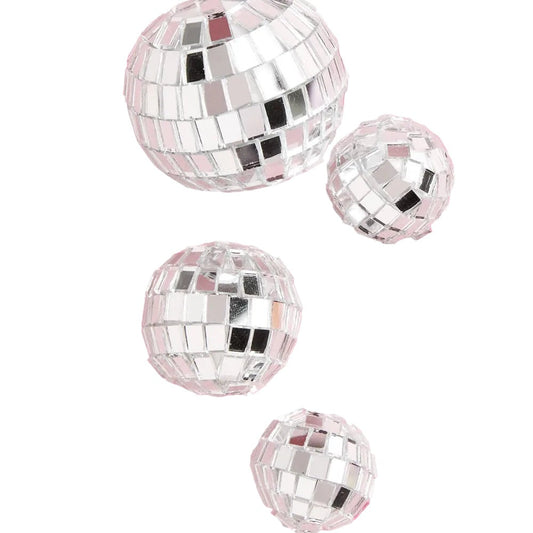 Disco Ball Cake Topper Set