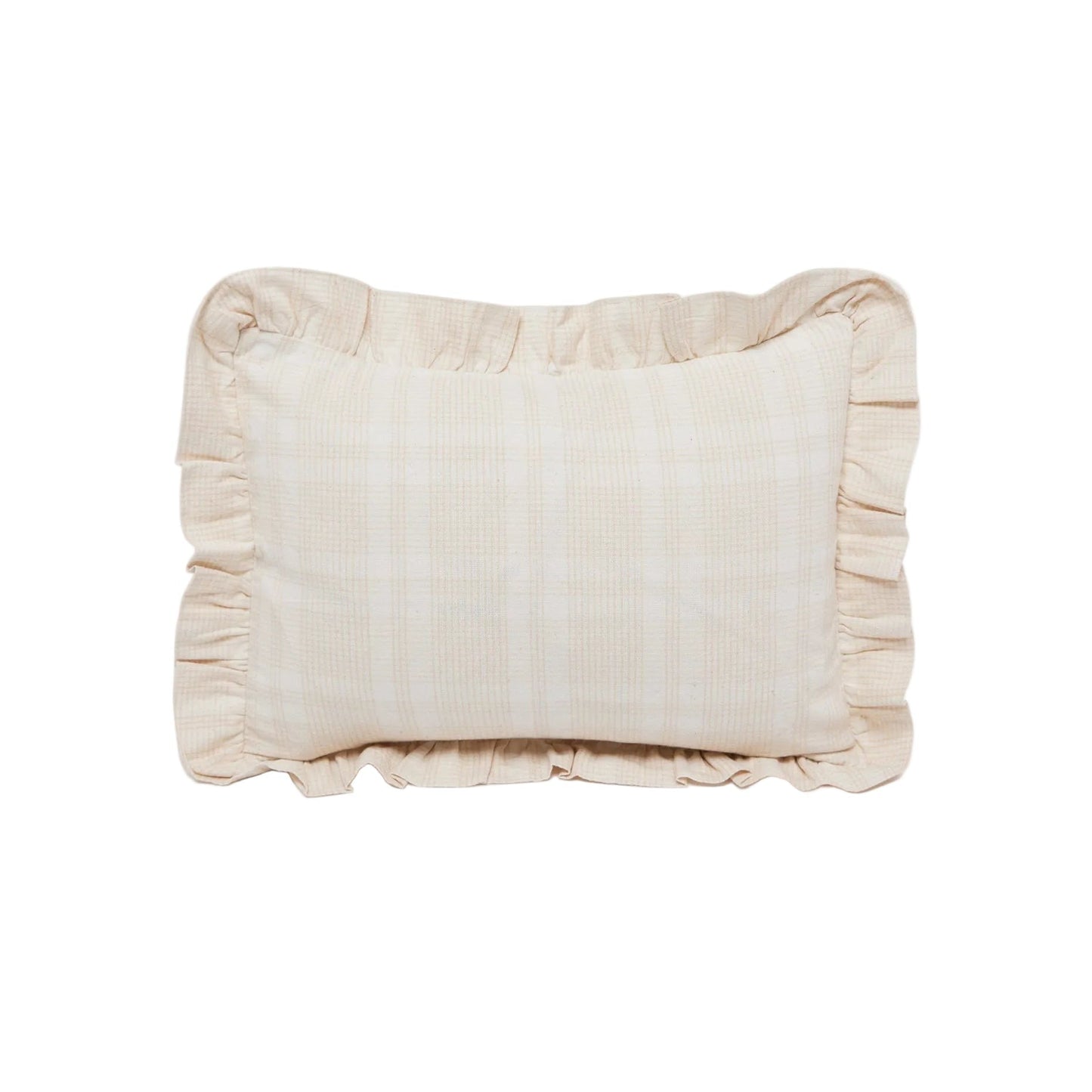 Marianne Plaid Cream Petite Pillow
