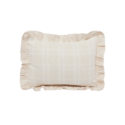Marianne Plaid Cream Petite Pillow
