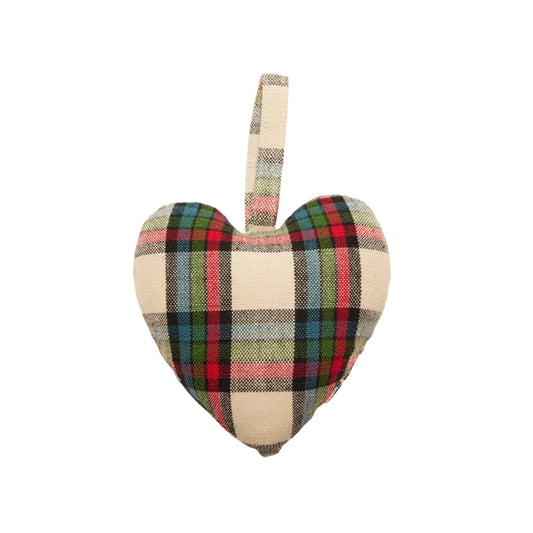IDYLLWILD PLAID - Multi Heart Ornament