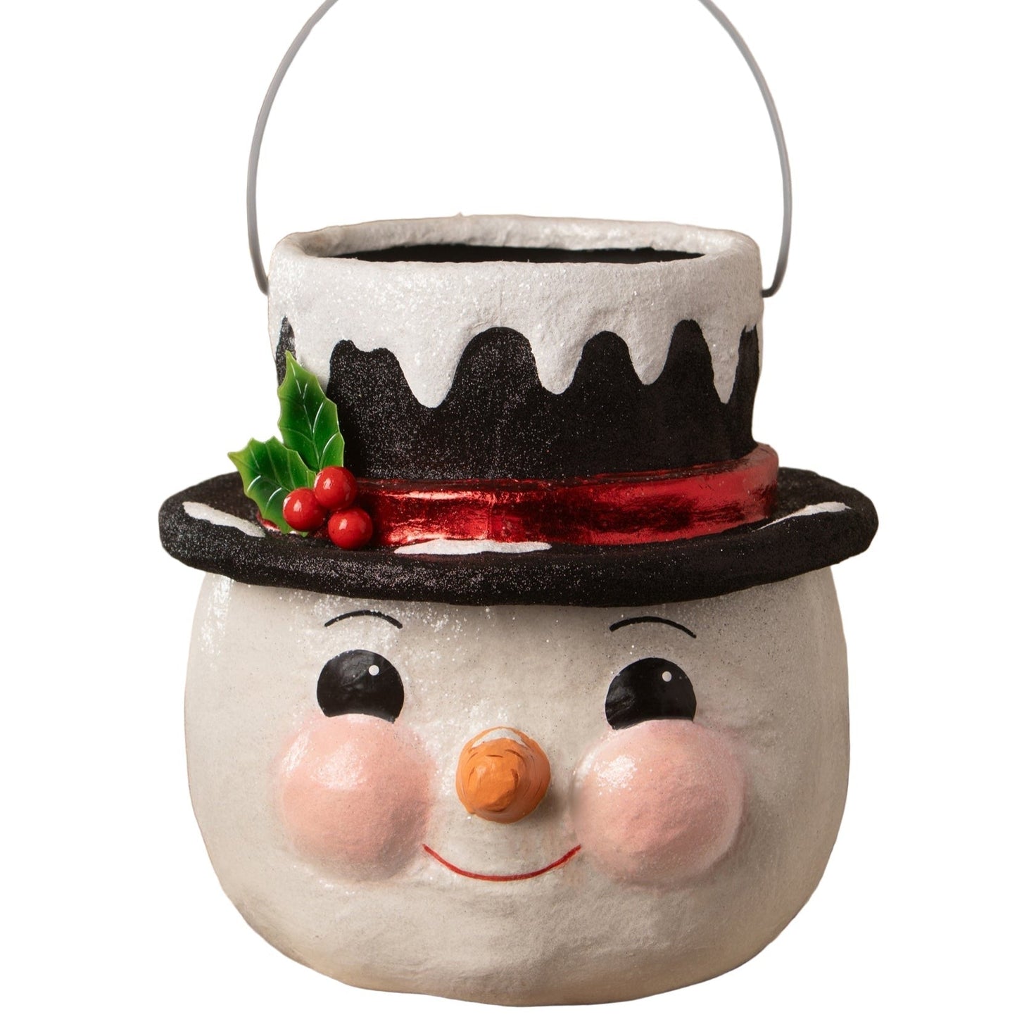 Bethany Lowe Holly Hat Snowman - Large