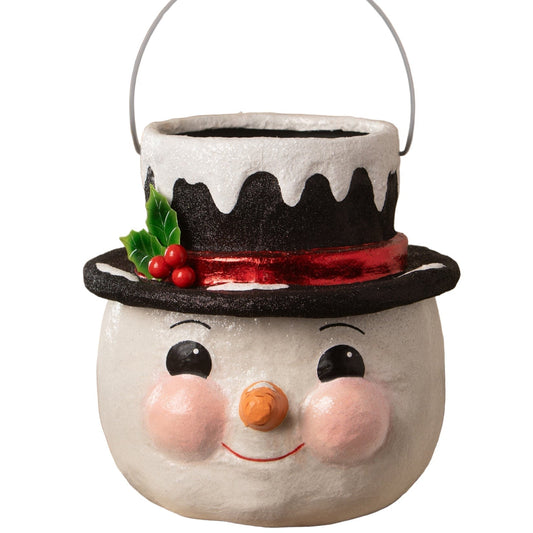 Bethany Lowe Holly Hat Snowman - Large