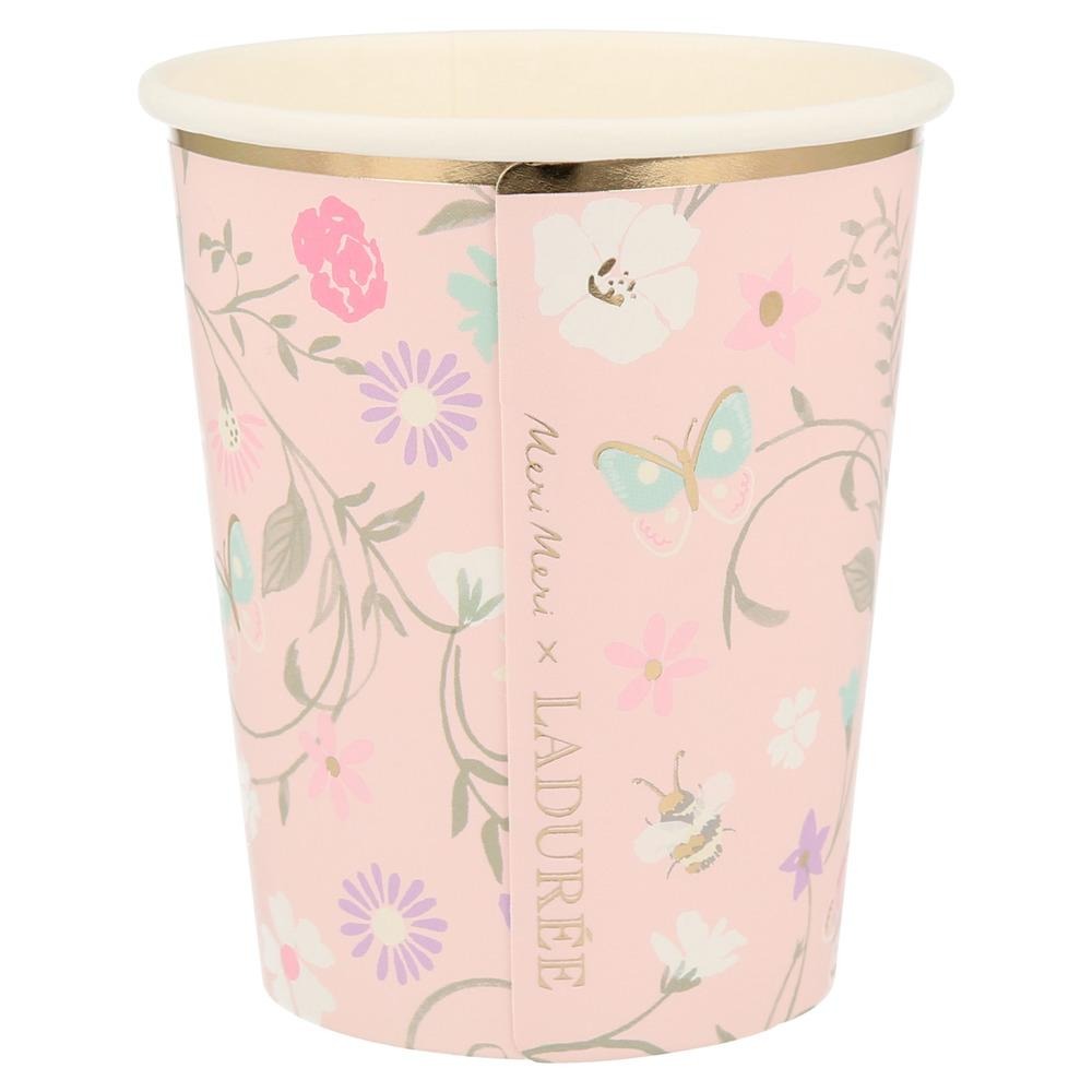 Meri Meri X Laduree Paris Floral Party Cups
