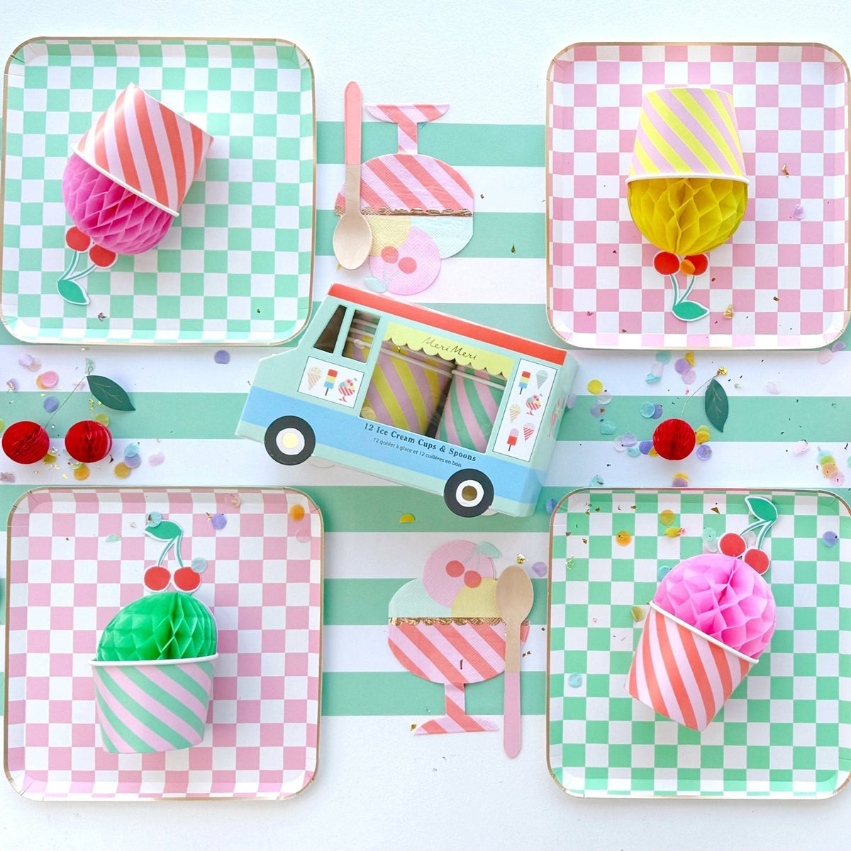 Harry Potter X Bonjour Fete Honeydukes Checker Large Plates