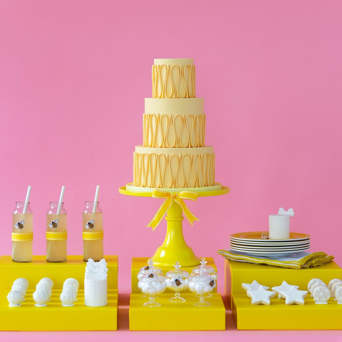 Yellow Display Box Risers