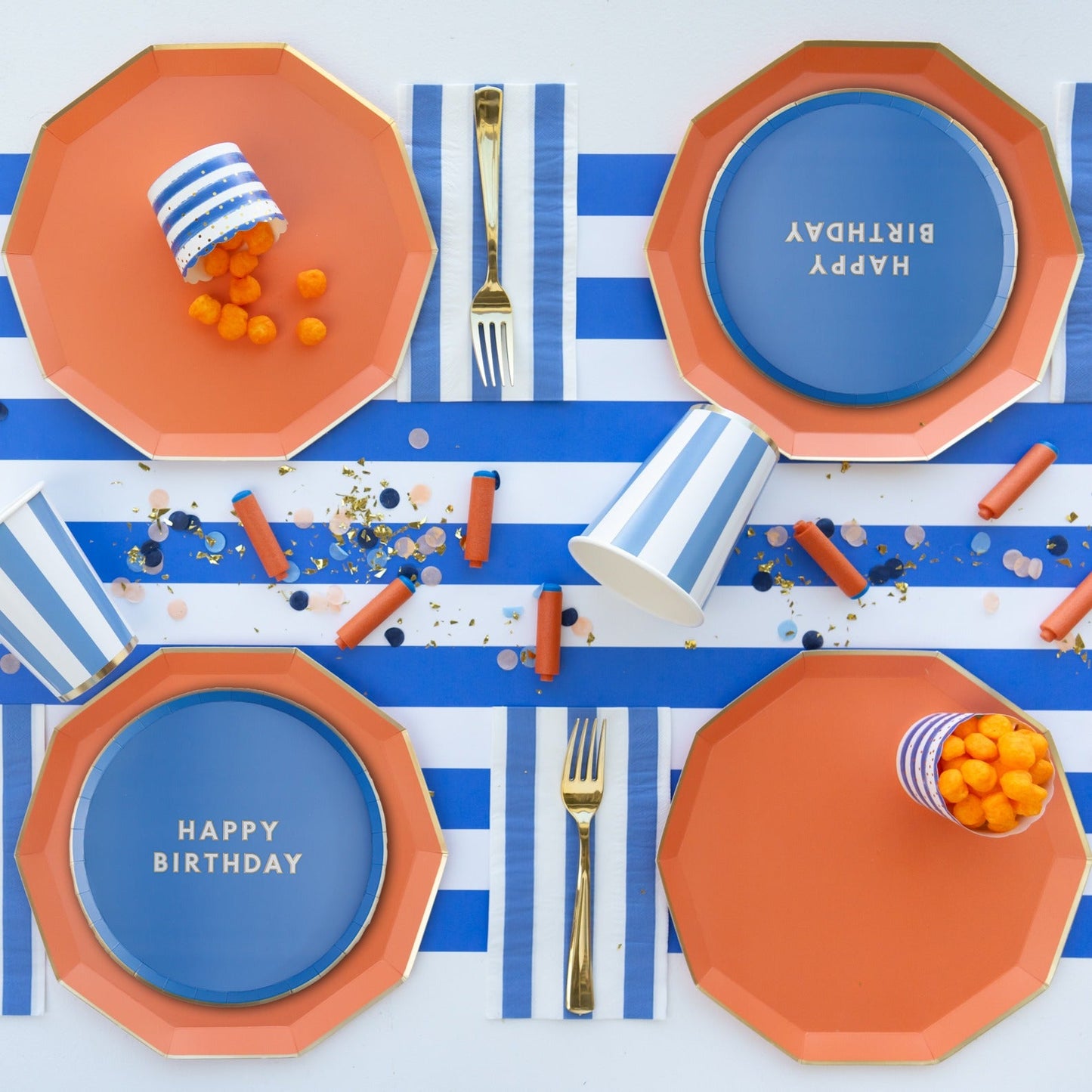 Palisades Blue Signature Happy Birthday Small Plates