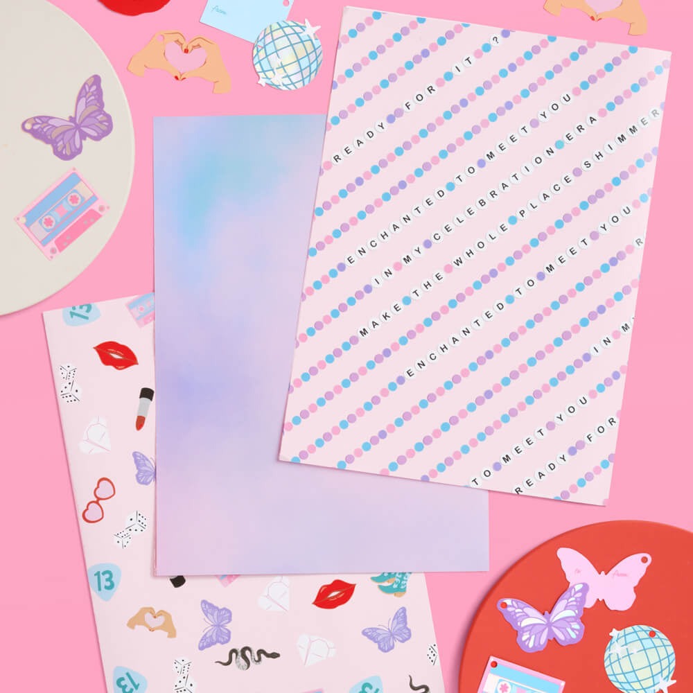 Unofficial Swiftie Gifting Era Wrapping Paper & Tags Set