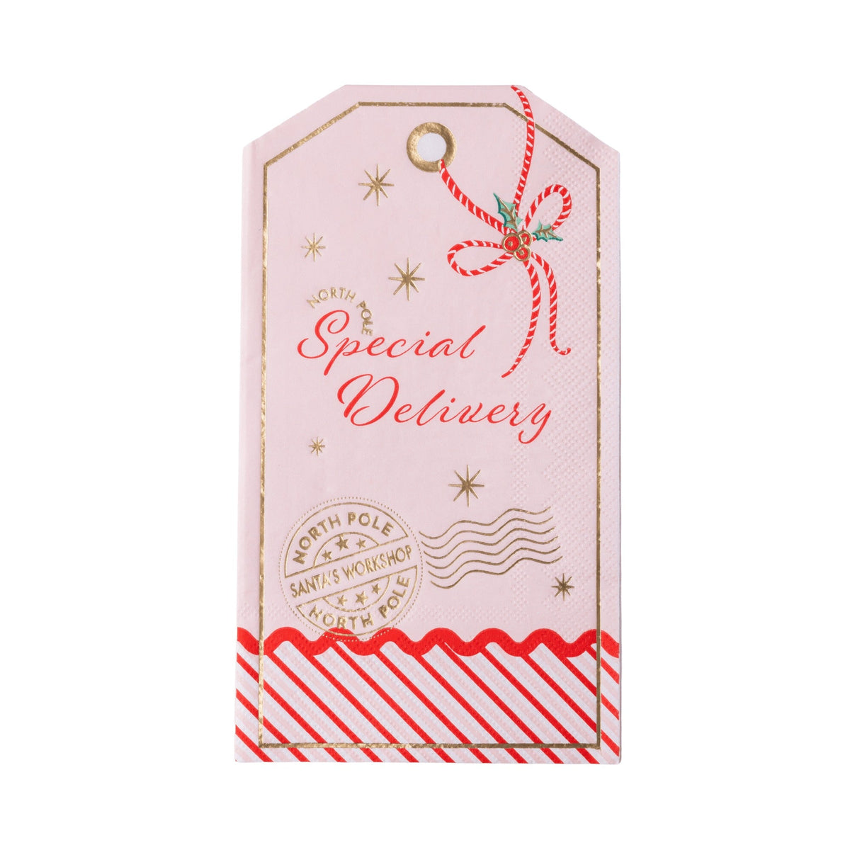 Christmas Gift Tag Guest Towels