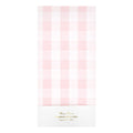 Pink Gingham Paper Tablecloth