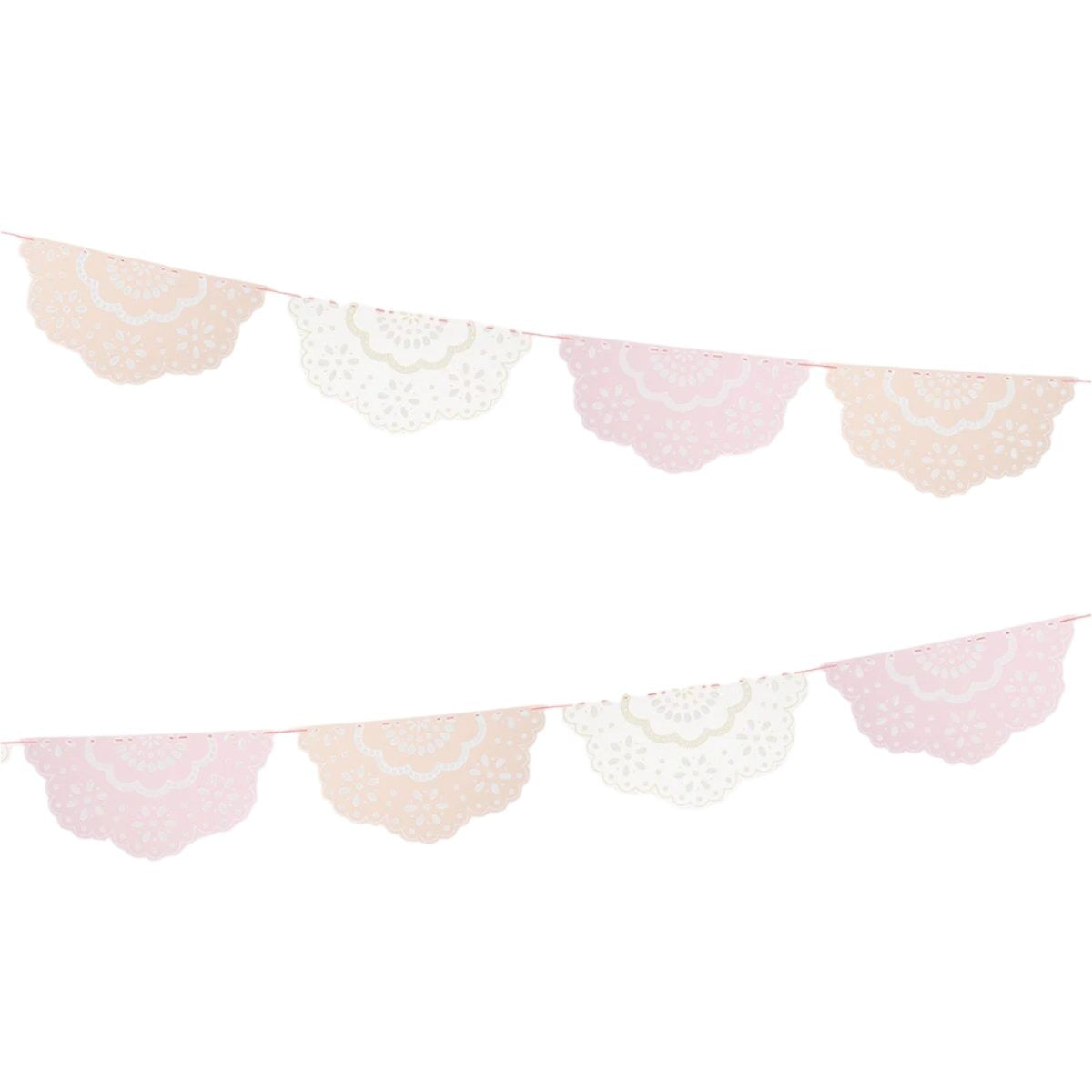Broderie Anglaise Lace Multi Pennant Garland