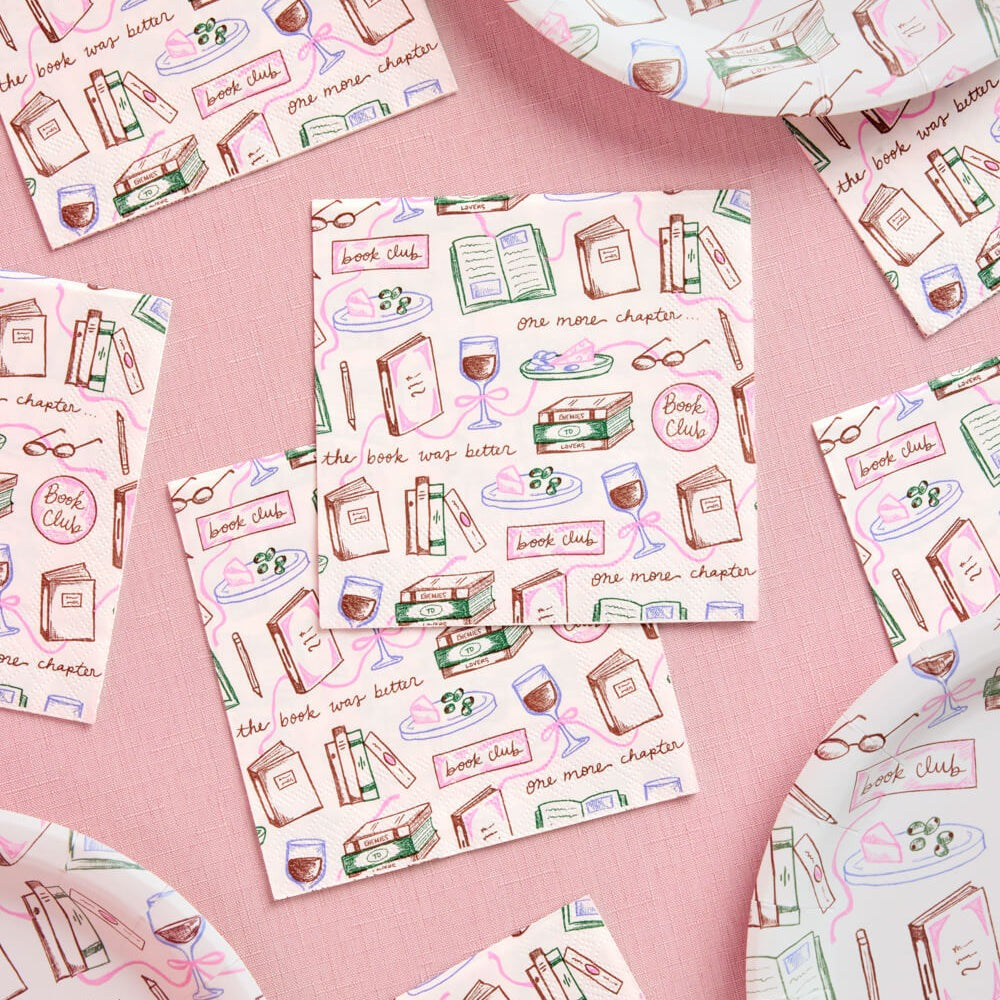 Book Club Party Napkins | 25 Paper Napkins