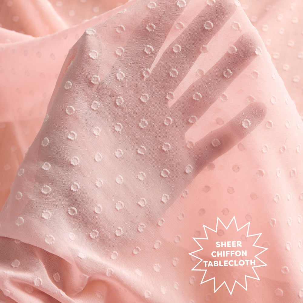 Sheer Polka Dot Tablecloth