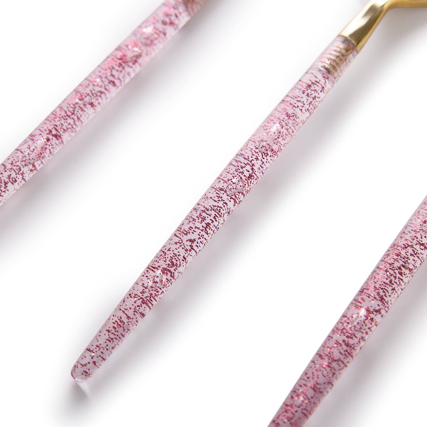 Gold & Pink Confetti Cutlery